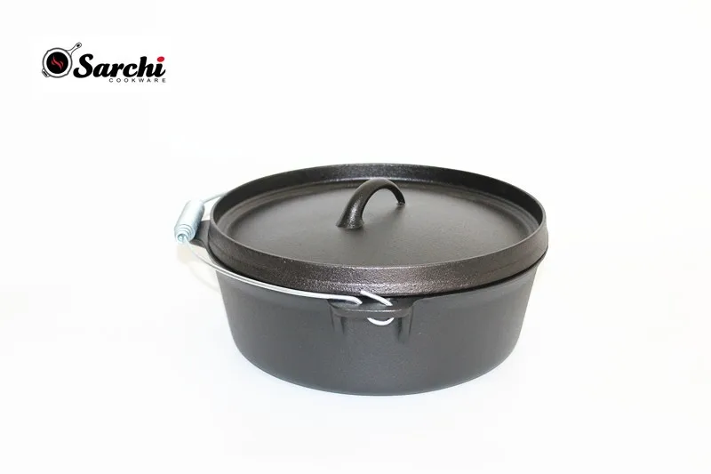 Amazon Products Cast iron dutch oven Camping cookware Pre-seasoned cast iron dutch oven