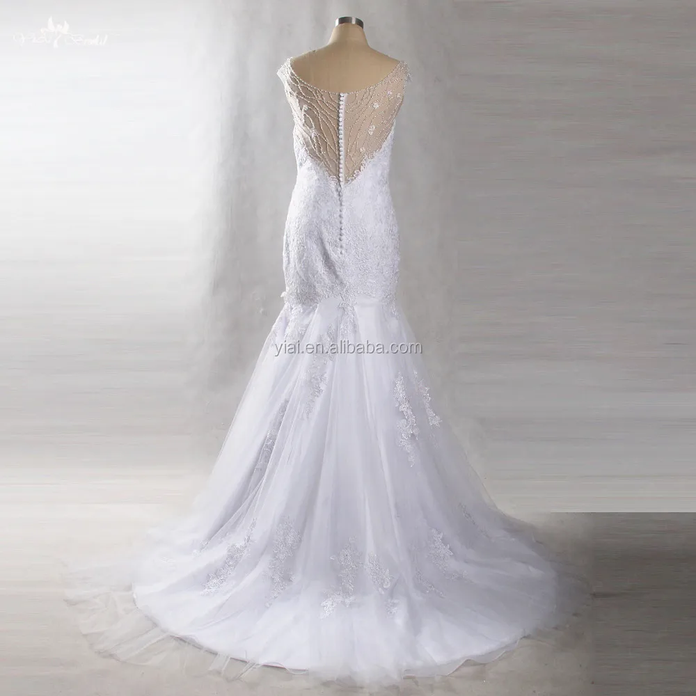 LZ231 Elegance Beading Lace Wedding Dresses Vestido De Noiva Low Price High Quality Bridal Dress