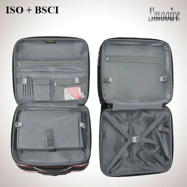 Fashionable 17.5 inch Ladies 100% PC trolley laptop bag