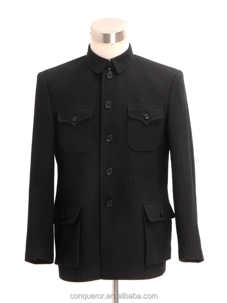tailor made Chinese style traditional wool Zhongshan suit