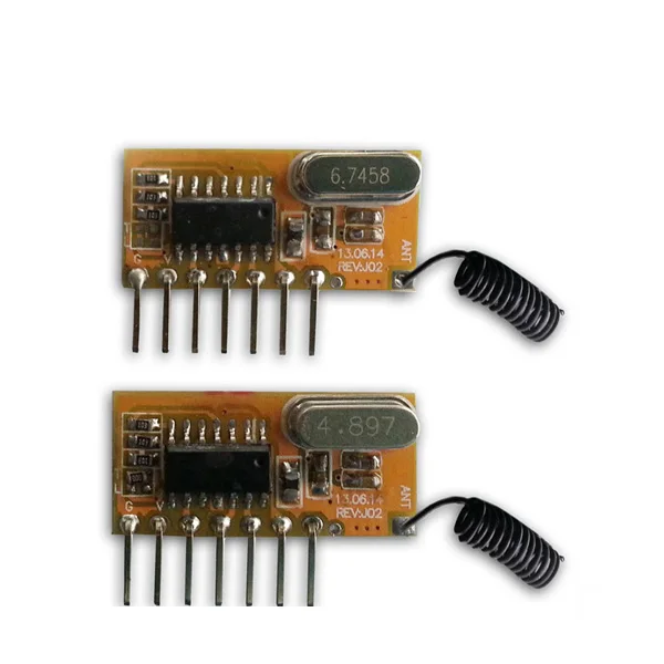 433 мГц dc5V ASK супергетеродинного ВЧ-модуль беспроводной приемник, междугородной модуль приемника с декодером