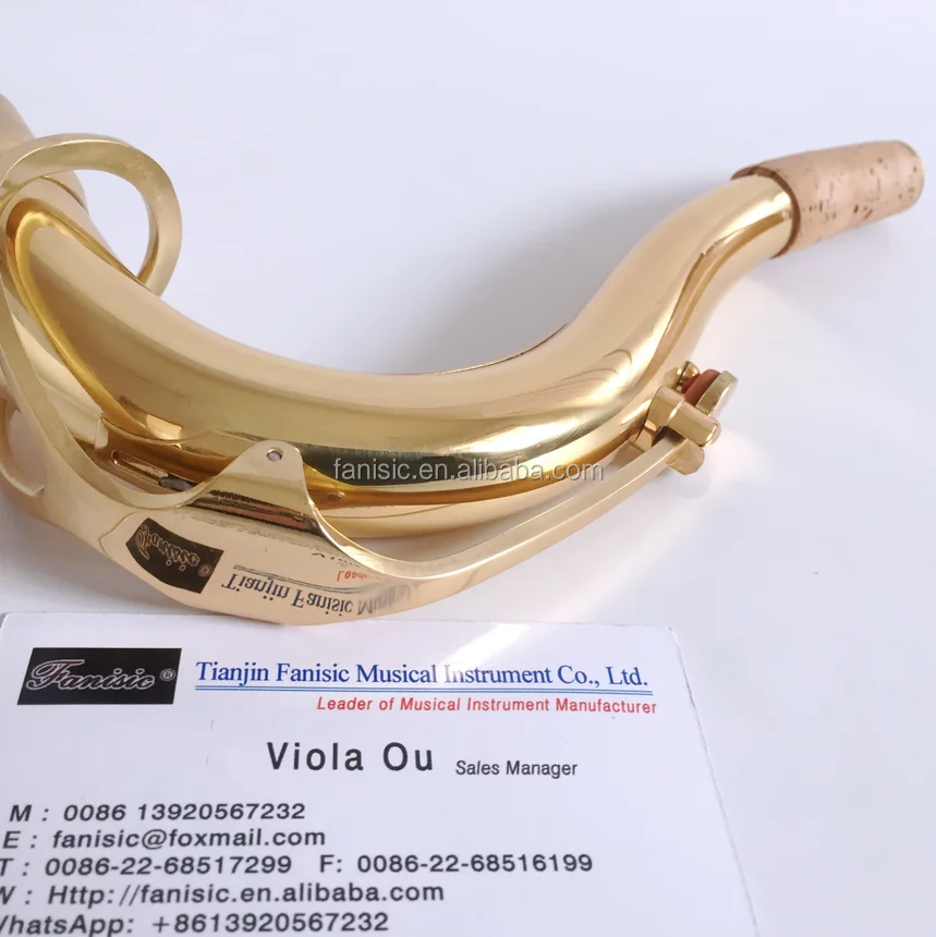 Wholesale Professional B tenor saxophone with gold lacquer surface
