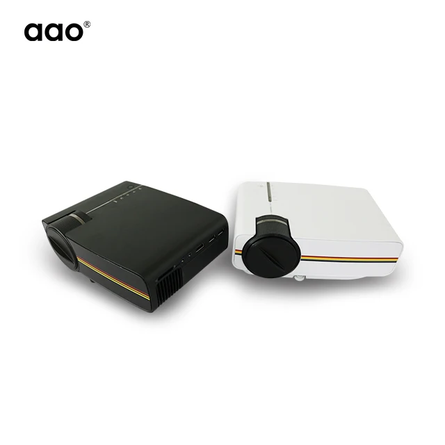 rohs mini led projector with lowest price YG410 smart mini projector of AAO YG series items