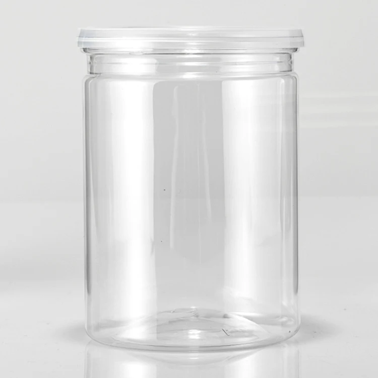 
500ml Clear Plastic PET Canning Pickle Jars 