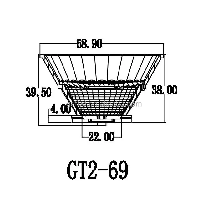 anti-glare high reflective efficiency round led reflectors 50w for downlight