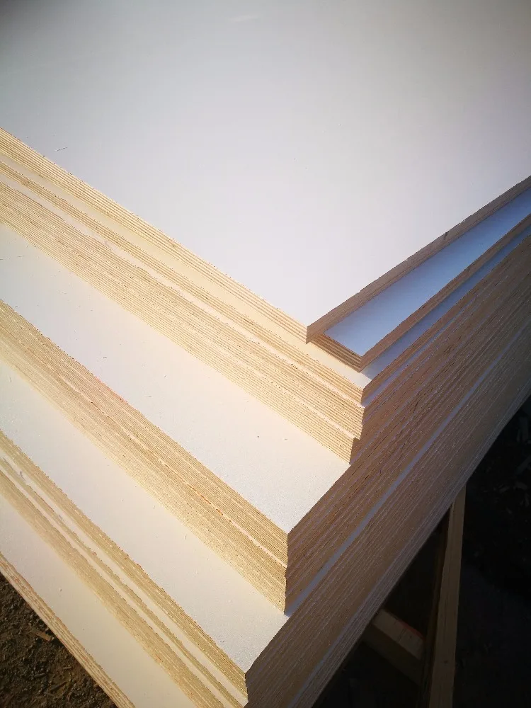 
good quality 18mm wbp glue two hot press &sanding melamine faced plywood 