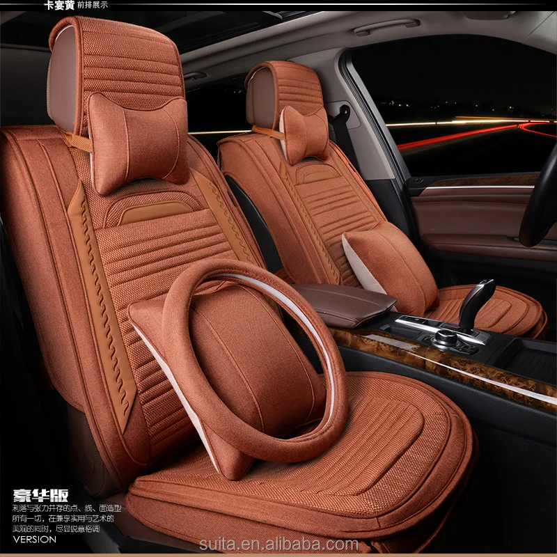 
New Design Fashion High Quality Wholesale Custom Fancy Leather Car Seat Cover 