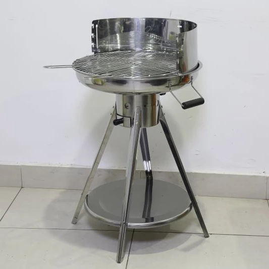 Уличная Портативная подставка для барбекю на древесном угле из нержавеющей стали