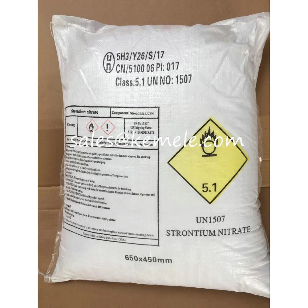  Нитрат стронция CAS 10042 -76- 9 по заводской цене фейерверки производство