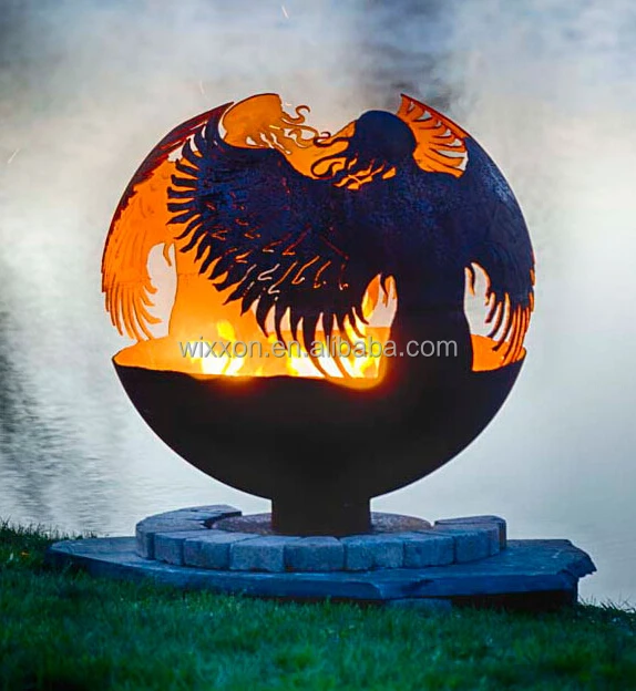 
Outdoor Steel Cauldron Fire Pit 