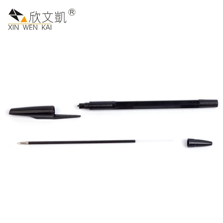 
Promotional Cheap Simple Ballpoint Pen Clear Plastic Ball Point Pen 