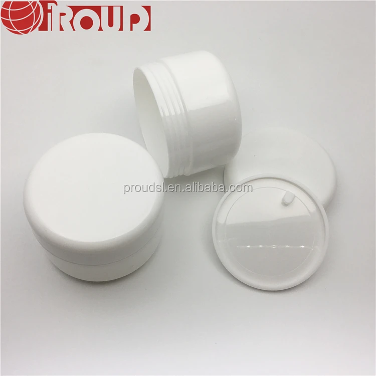 100g empty plastic cosmetic jar pp white for sale