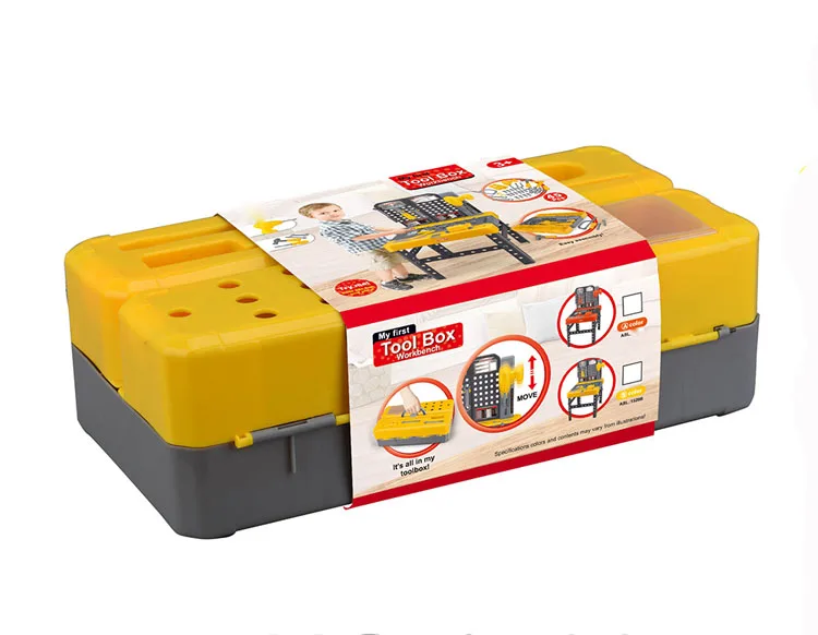 
Kids pretend play 2 in 1 my workshop tool station toy 