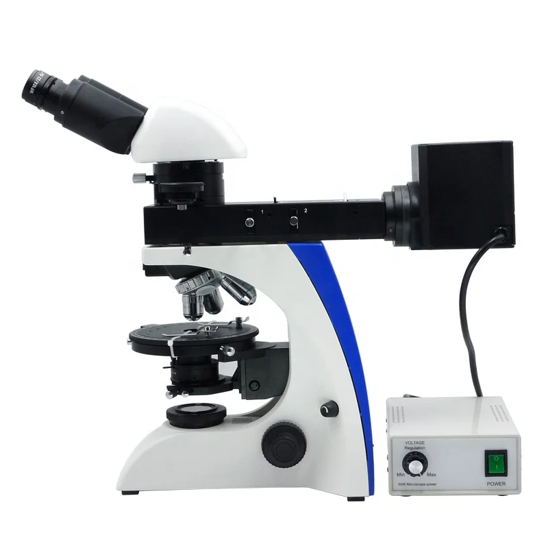 OPTO-EDU A15.2601-RTB 640X Reflecting And Transmitting Professional Binocular Polarizing Microscope