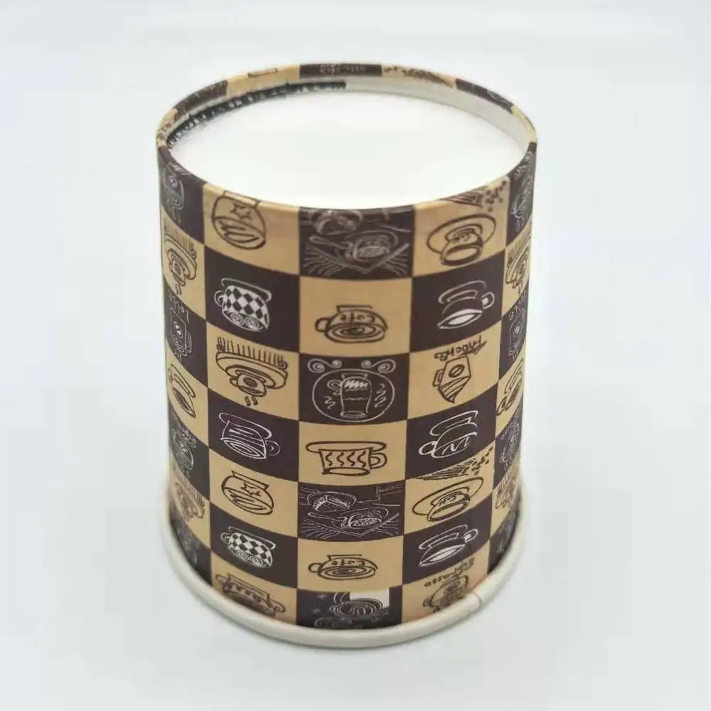 6oz 150ml custom printed disposable coffee paper cup for hot drink