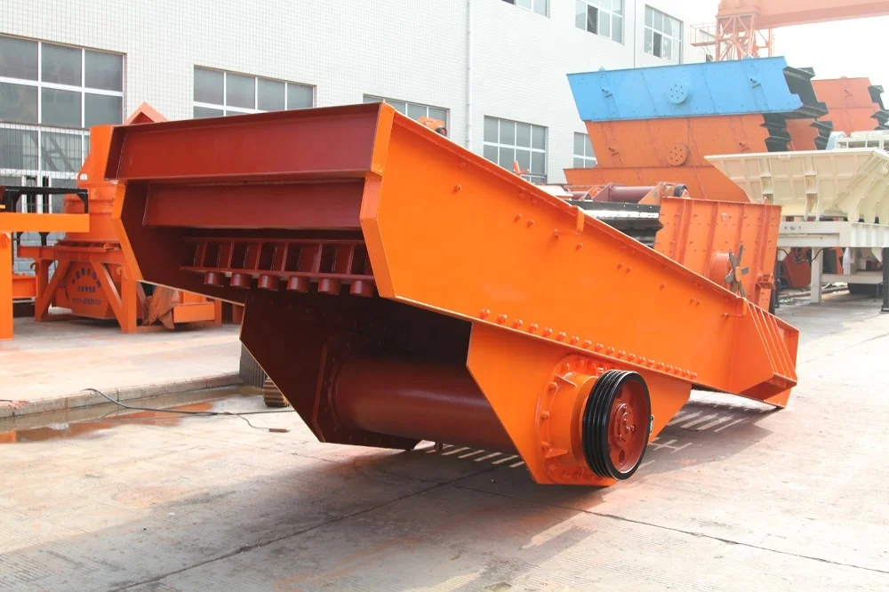 ZSW series eccentric shaft automatic vibrating hopper feeder for metallurgy