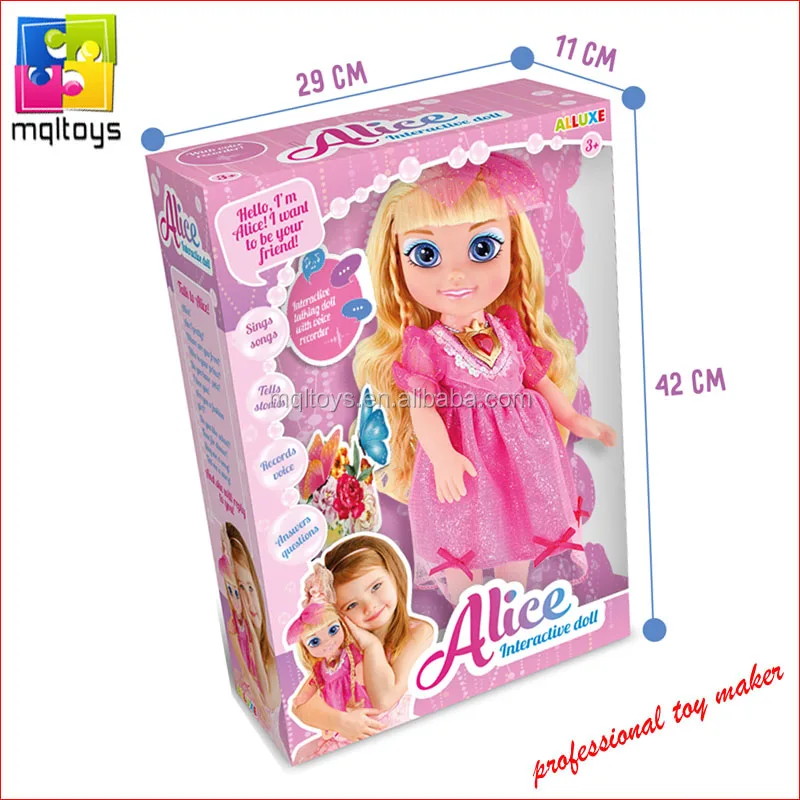 Attractive voice record princess doll story girl doll functional baby doll