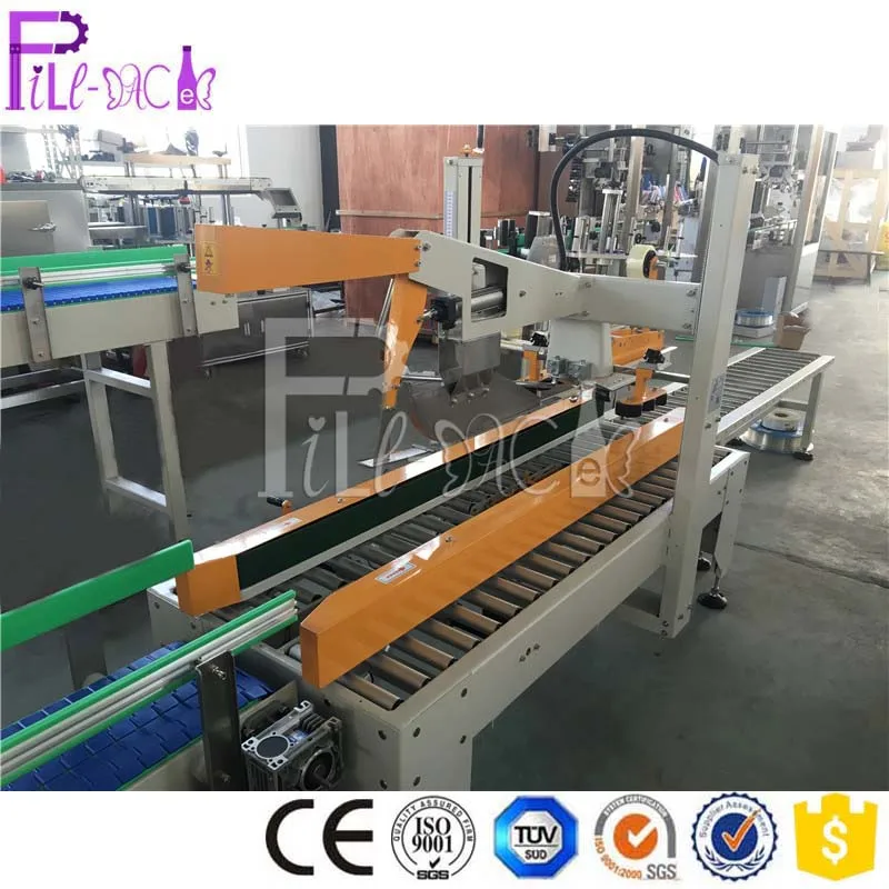 Fully automatic Carton box sealing system / line / unit with conveyor