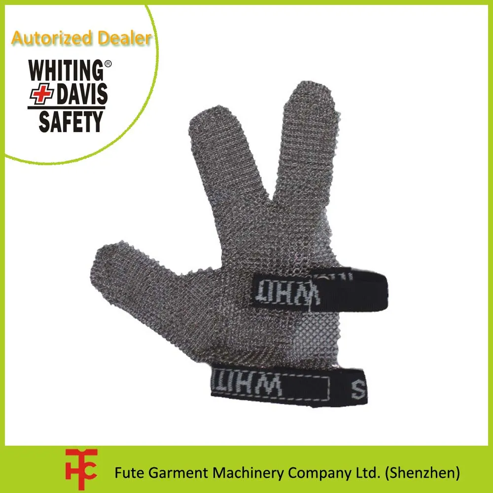 France Honeywell Whiting Davis A513SDP-U Three Finger  Stainless Steel Mesh Gloves