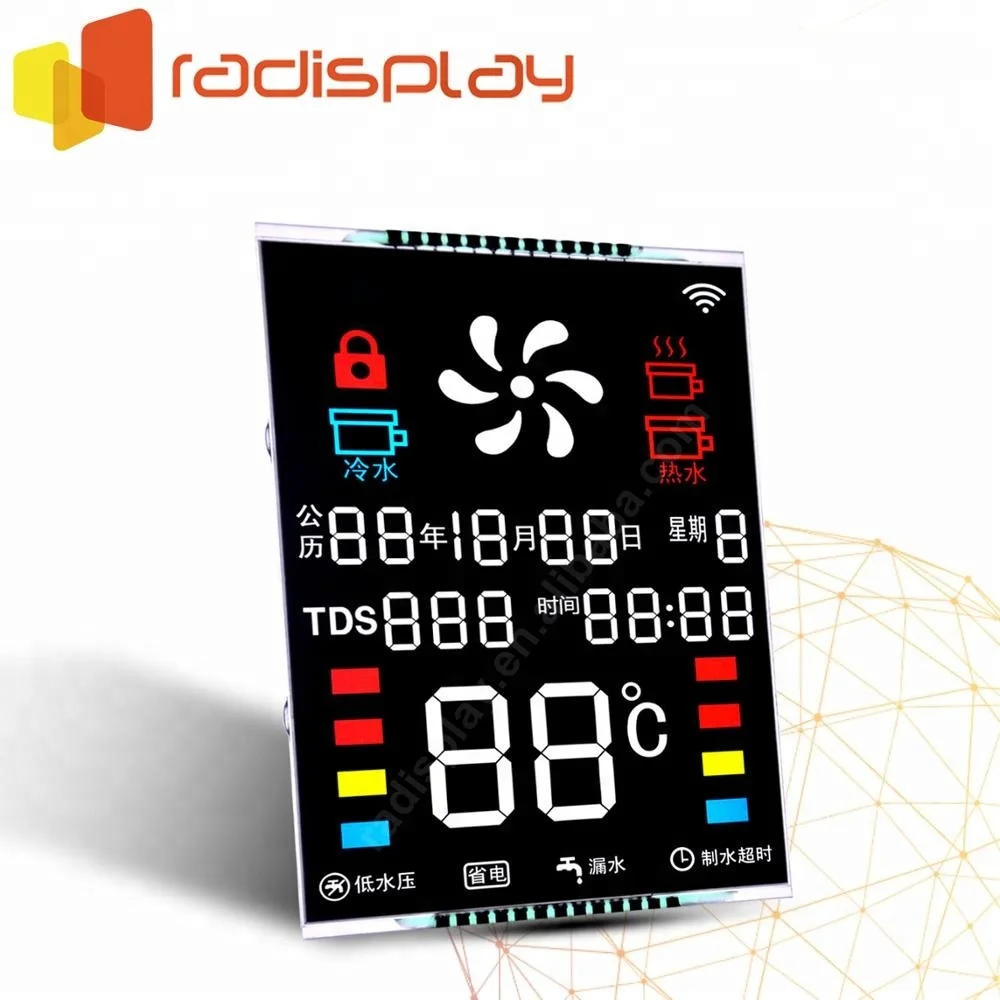 
4 Digit Transparent 7 Segment Custom Monochrome Lcd Display 
