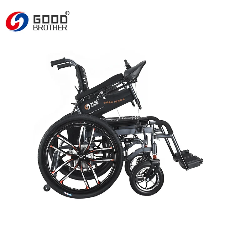 HG-W660B big rear wheel electronic magnetic brake folding  manual electric power  wheelchair