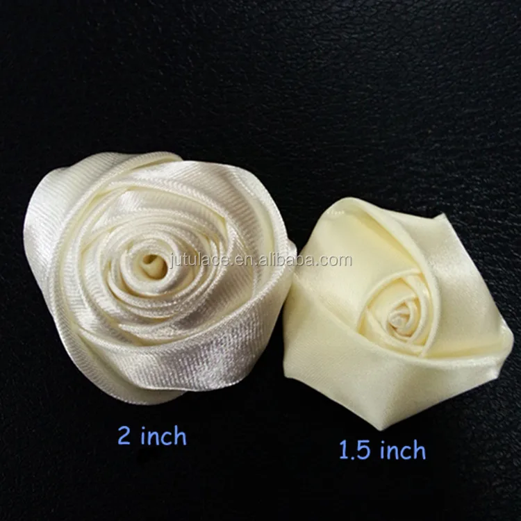 Hair accessories mini craft silk flowers Boutonniere handmade ribbon fabric rose hair accessories - wedding decorative flower