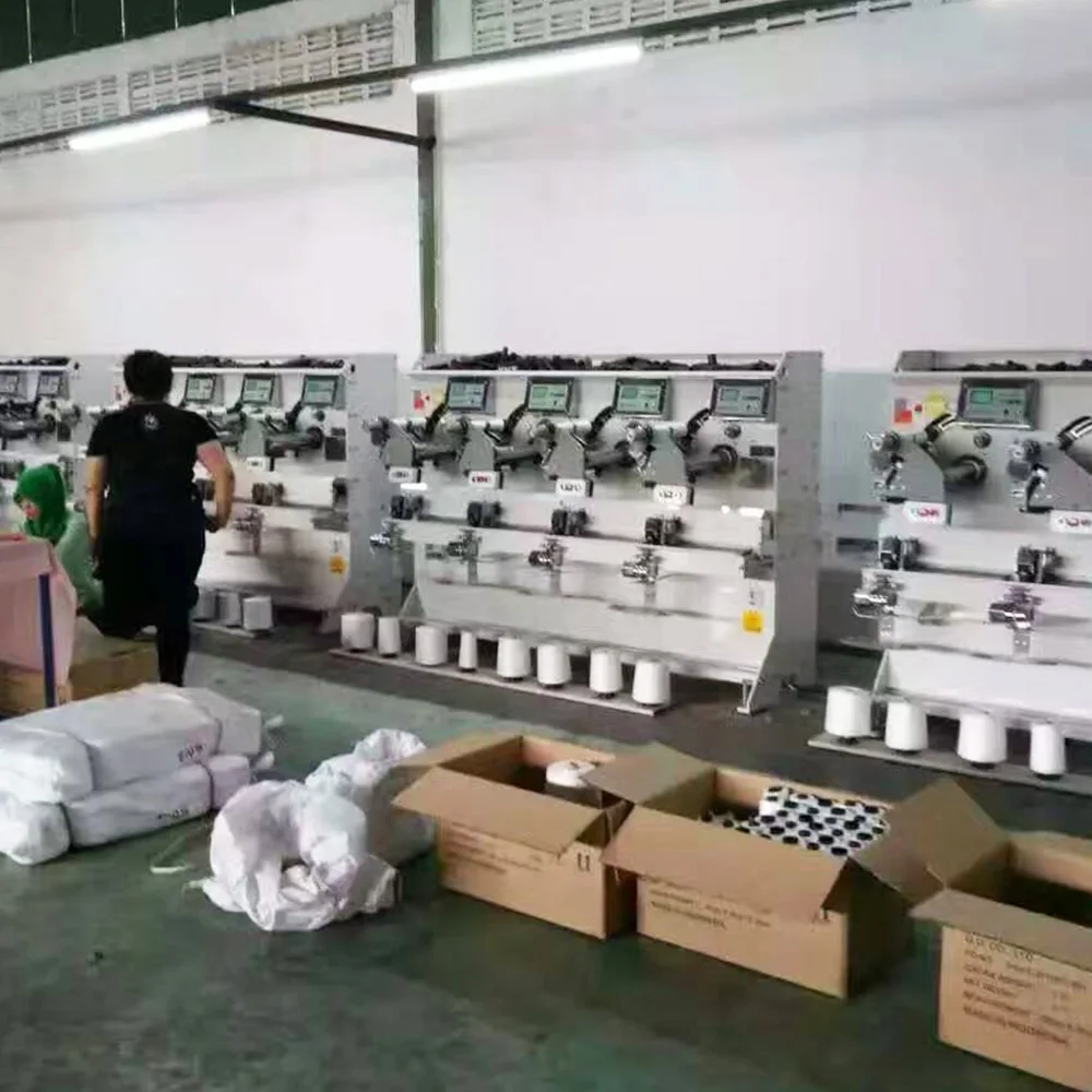 Automatic sewing thread cone / bobbin winder