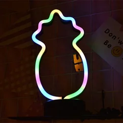 Светодиодная неоновая лампа в виде ананаса для украшения детской спальни