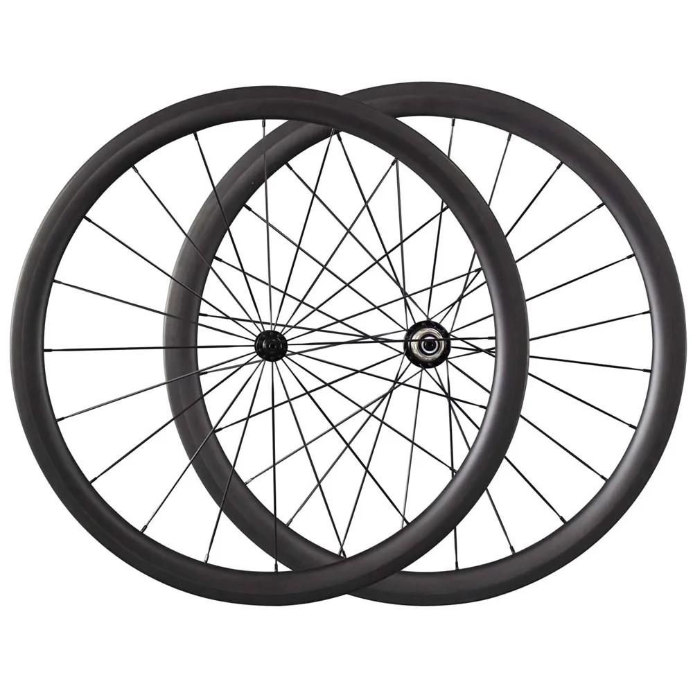 Ican Top Quality 40mm Carbon Tubular Bicycle Wheels Cyclocross Wheelset