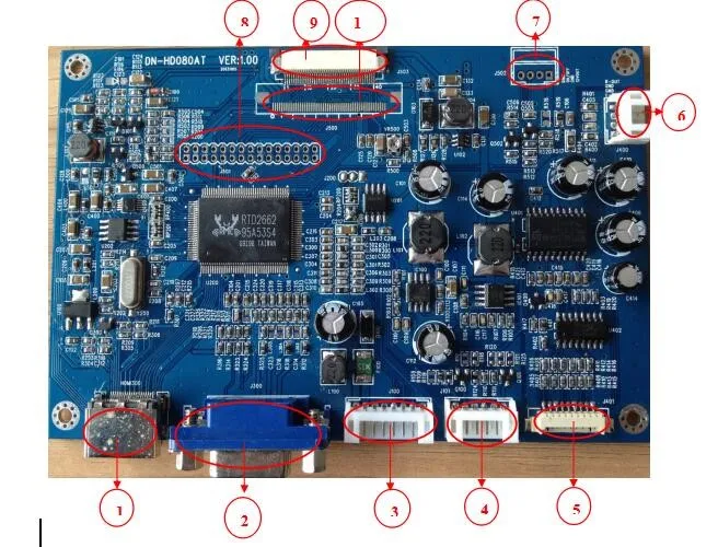 Original New 5-21.5 inch Lvds 10.1 Inch Lcd Driver Boards With Hd Mi Input