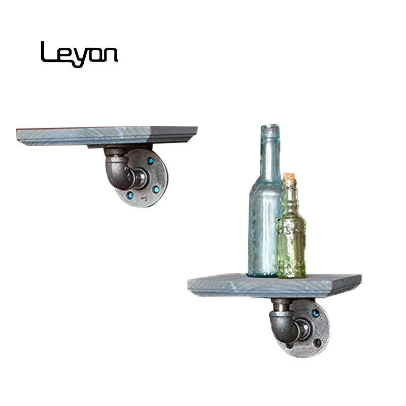 steampunk decor floating shelves hardware pipe fitting nipple 1/2 coating black flange industrial pipe brackets