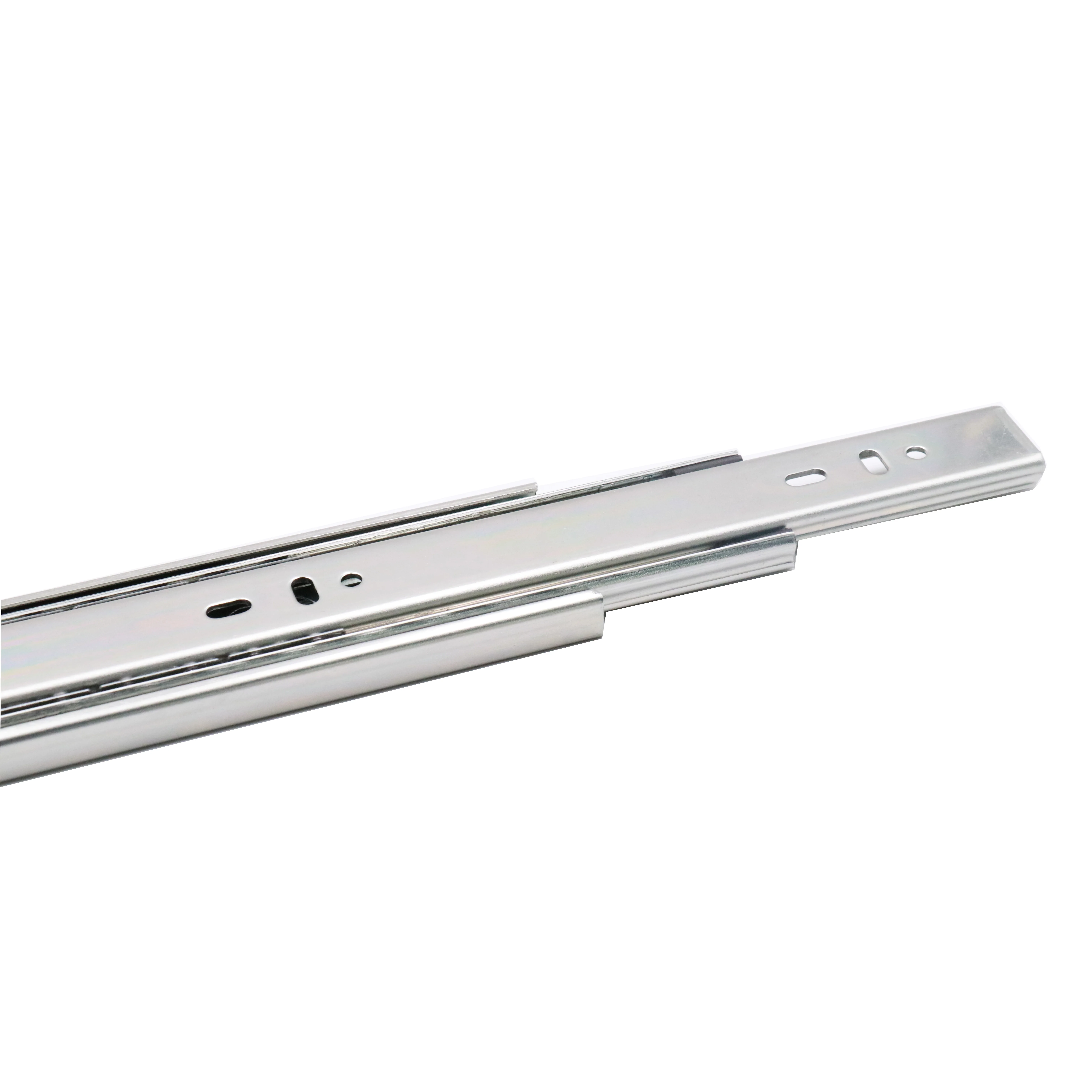 Hot Sale Push Opening Three- Fold Ball Bearing Kitchen Cabinets Telescopic Channel Rails Soft Close Slim Box Drawer Slide