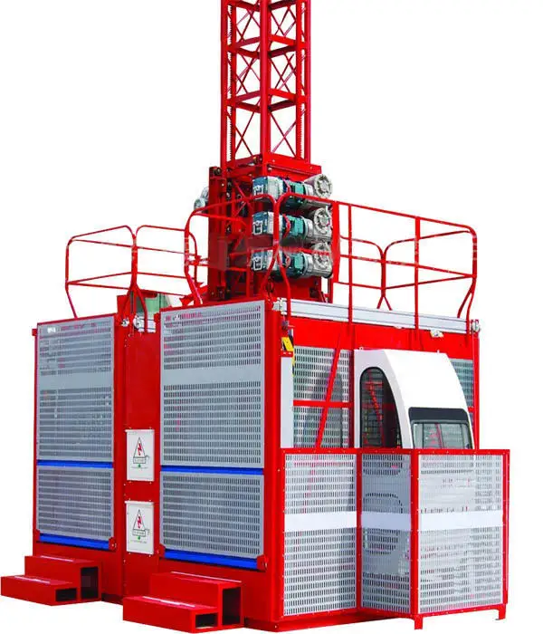 Frequency conversion control construction lift hoist.