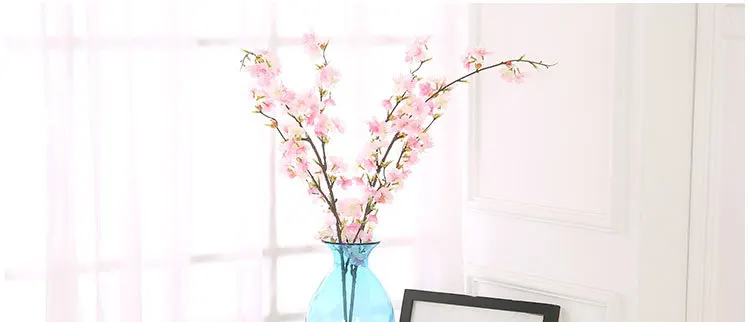 Shininglife Factory direct high quality real touch cherry blossom artificial flower garden wedding flower