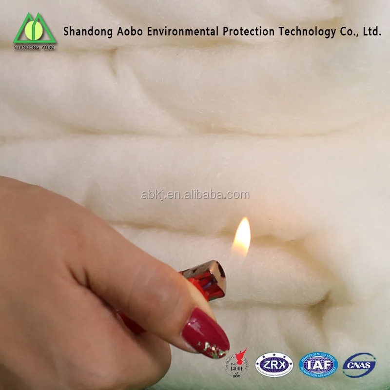 Bedding filling material flame retardant polyester wadding /felt thermal bond batting
