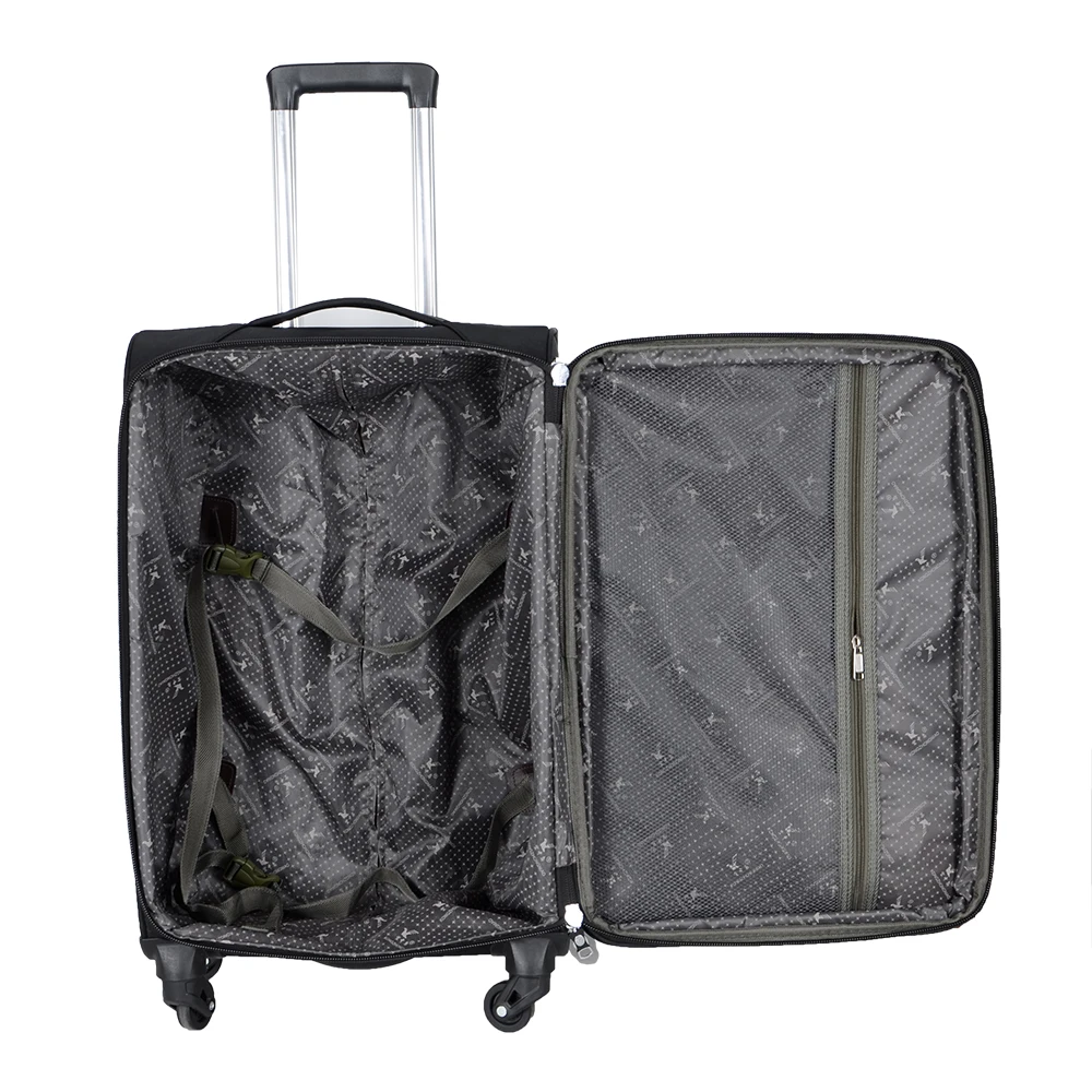 Expandable fabric travel luggage sets factory price Trolley Suitcase promotional trolley luggage