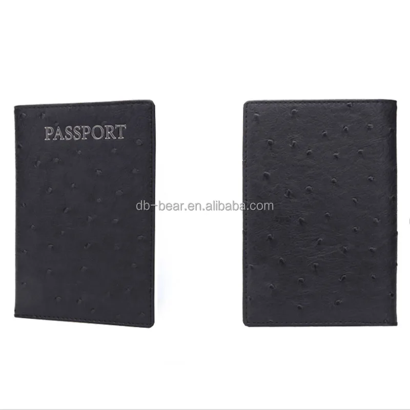 
custom pu leather passport cover 