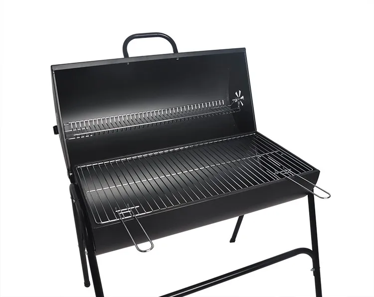 SEJR Black Portable BBQ Meat Smoker Barbecue Grill 80X76.5X87cm