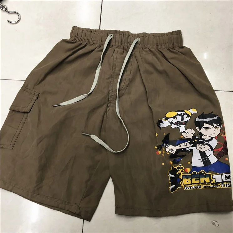 BK066 2019 new arrival high quality cheap price ready made cartoonbeach shorts kids boys gym swim trunks board shorts
