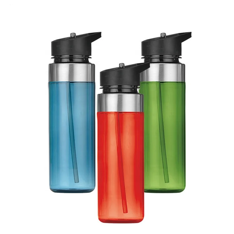 550ml bpa free Promotional tritan Flip suction nozzle sport plastic water bottle