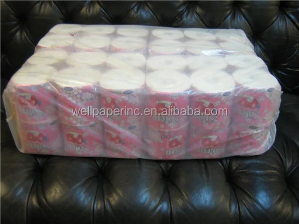Easy Soluble in water Embossing Standard Toilet Tissue Paper Roll for USA Market from China supplier
