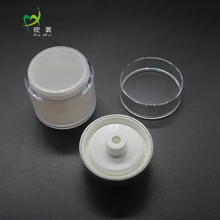 Customized silkscreen print Hot-stamping 15ml/30ml/50ml acrylic cosmetic jar