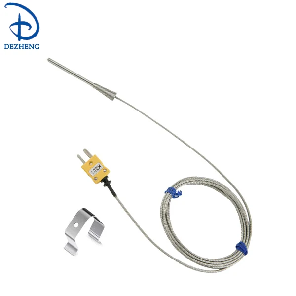 1-3mm diameter probe thermocouple sensor with plug