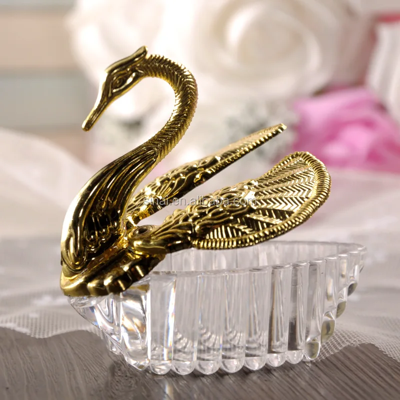 Purple Decoration Wedding or Baby Shower Little Swan Candy Box