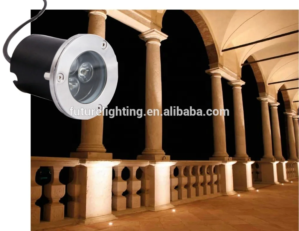 
Top quality factory price 3w RGB IP67 stainless steel buried led underground light inground spotlight CE ROHS 