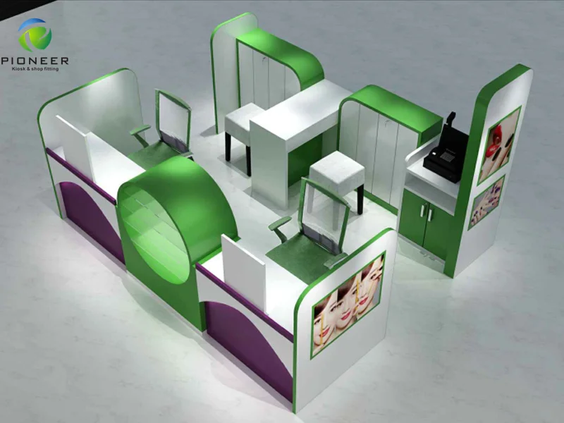 Custom Made Beauty Eyebrow Threading Kiosk Design