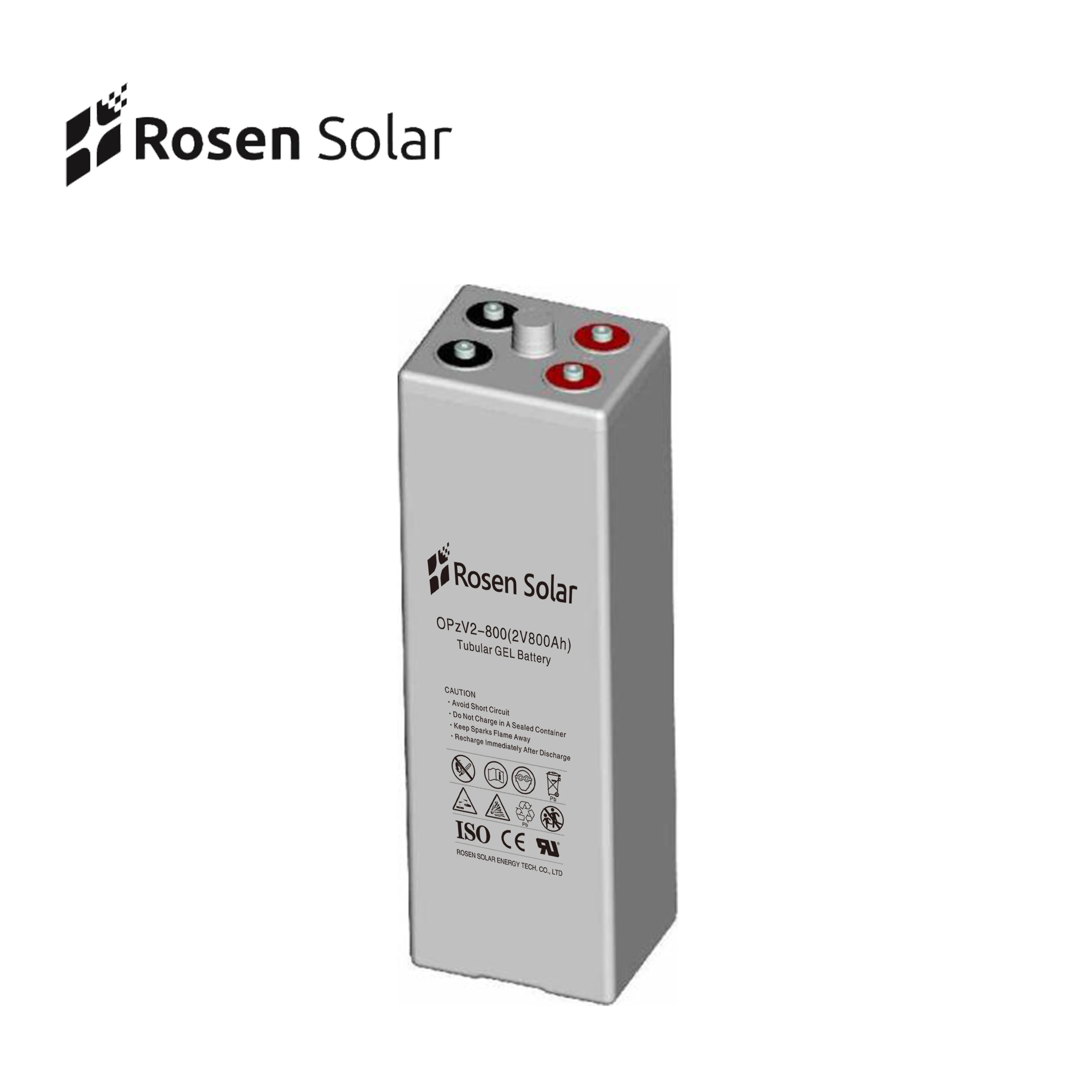 Rosen OPzV 2V 800Ah GEL Deep Cycle Maintenance Free Battery Price