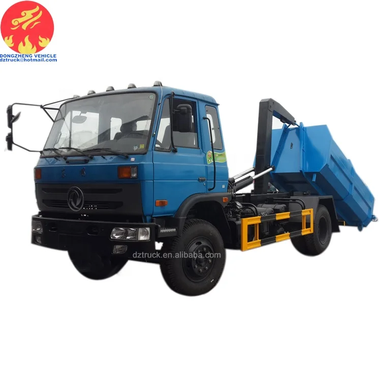 100% brand new 12cbm Dongfeng hook lift roll container refuse truck for sale