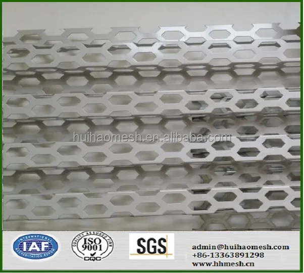 Hexagonal Hole Type Perforated Metal Panel for Wall Cladding Screen