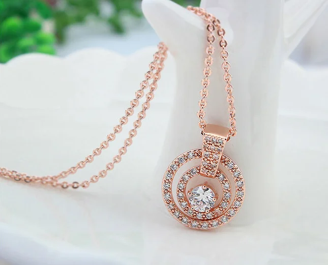 
Fantasy jewelry necklaces gold jewellery zircon kolye new gold chain design for men eternal classical love jewelry necklace 